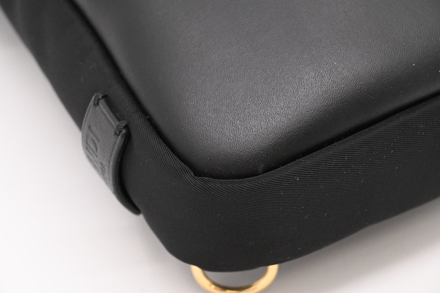 Fendi Monster Crossbody Bag in Black Nylon and Leather