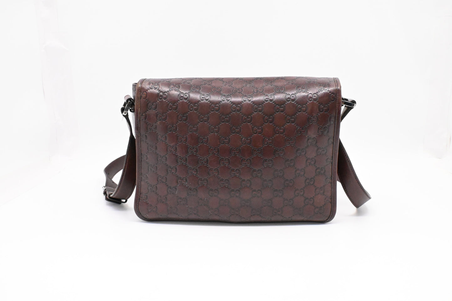Gucci Messenger Bag in Dark Brown Guccissima Leather