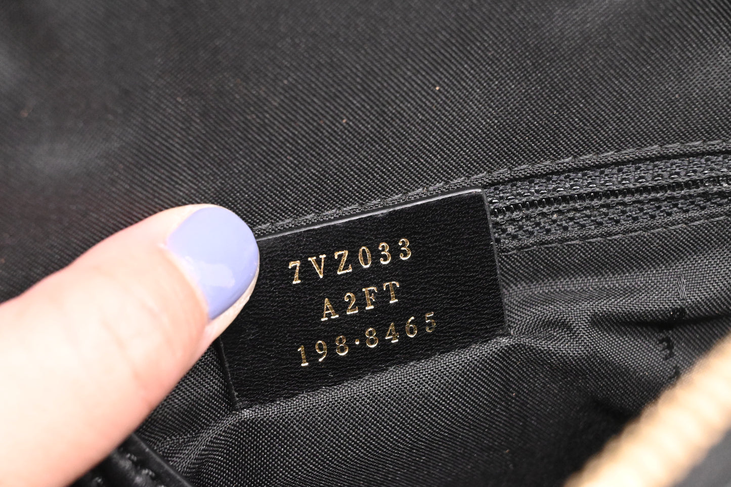 Fendi Monster Crossbody Bag in Black Nylon and Leather