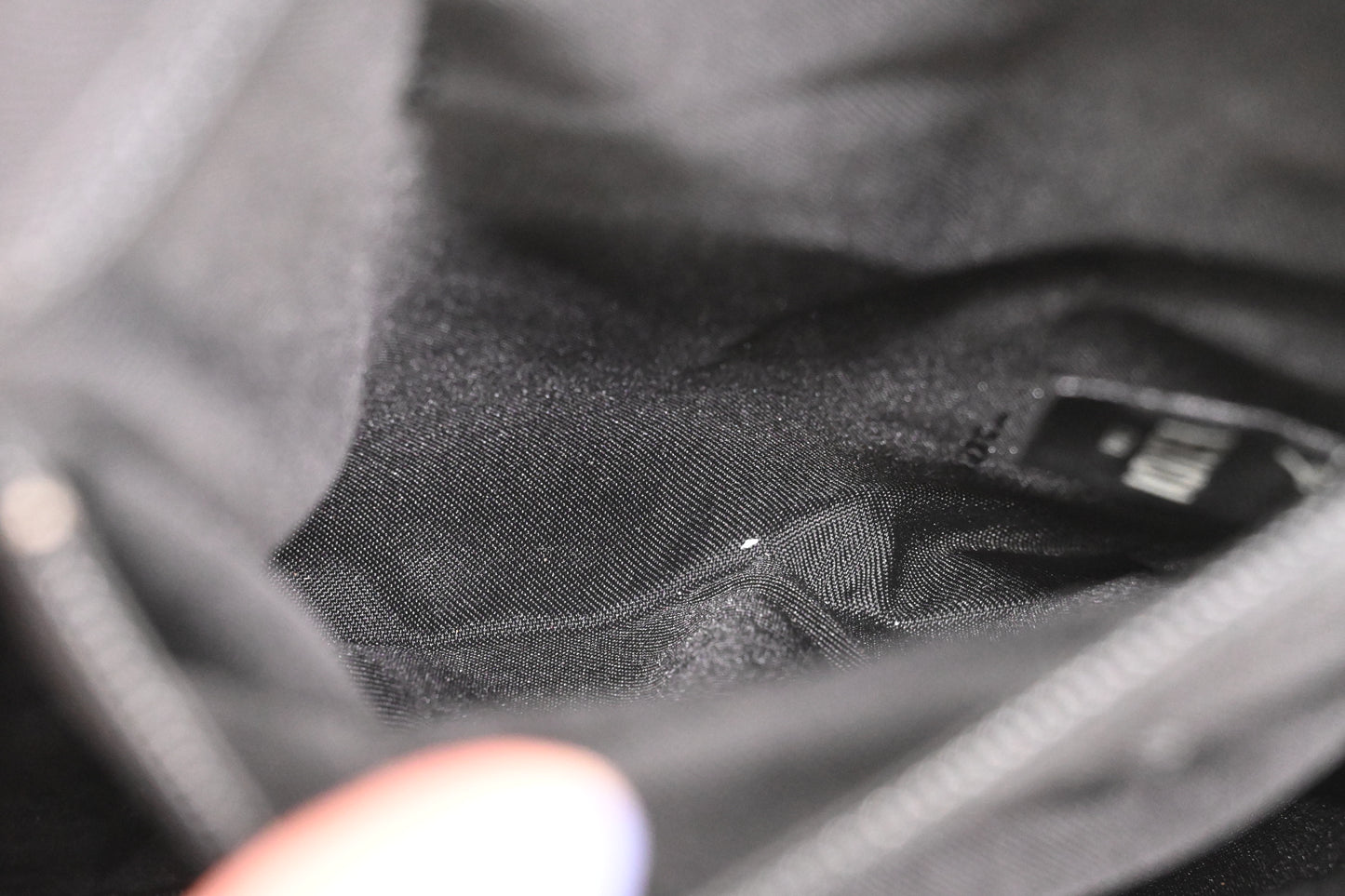 Fendi Monster Crossbody Bag in Black Nylon and Leather