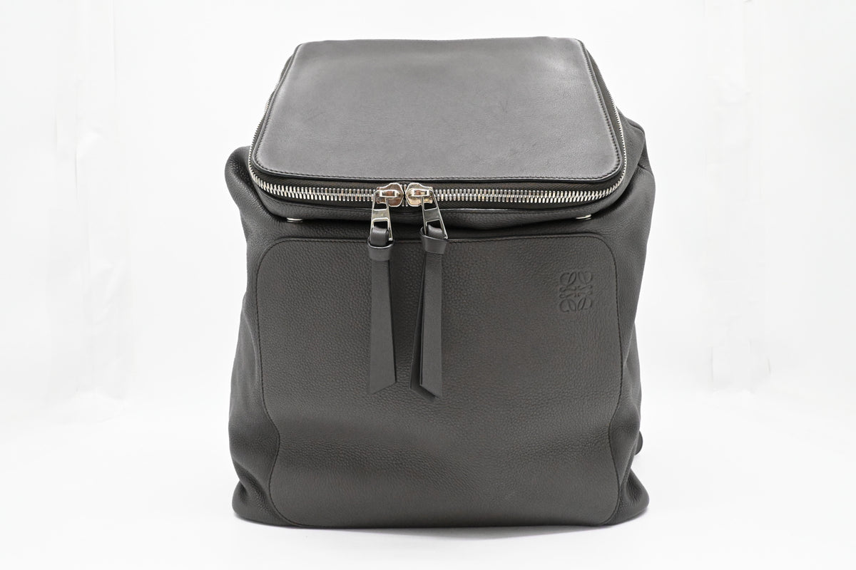 Loewe Backpack in Gray Leather