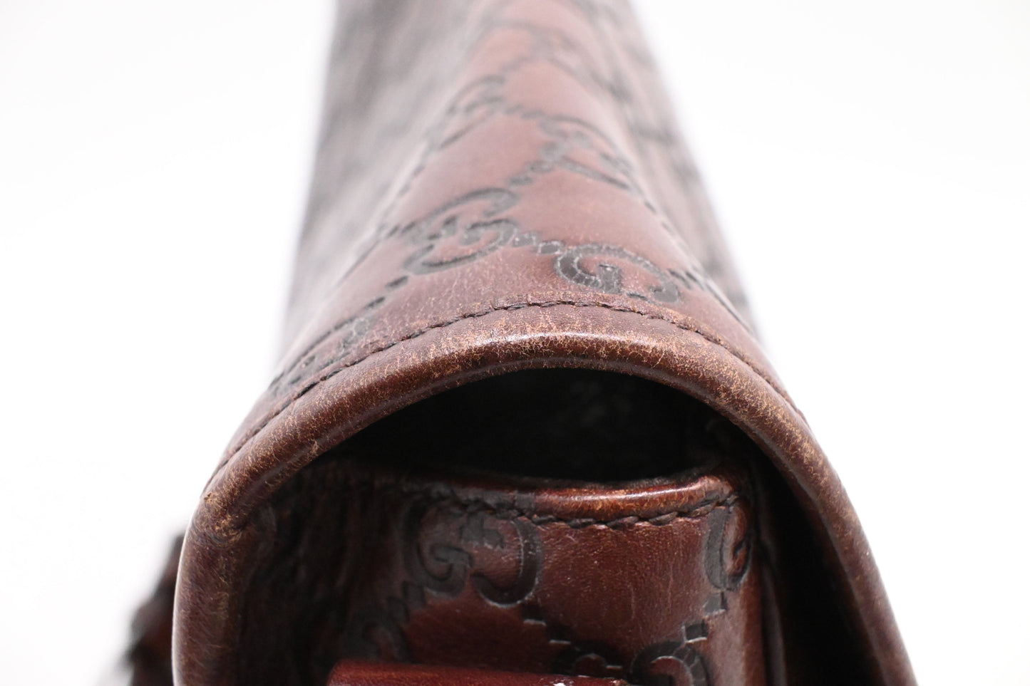 Gucci Messenger Bag in Dark Brown Guccissima Leather