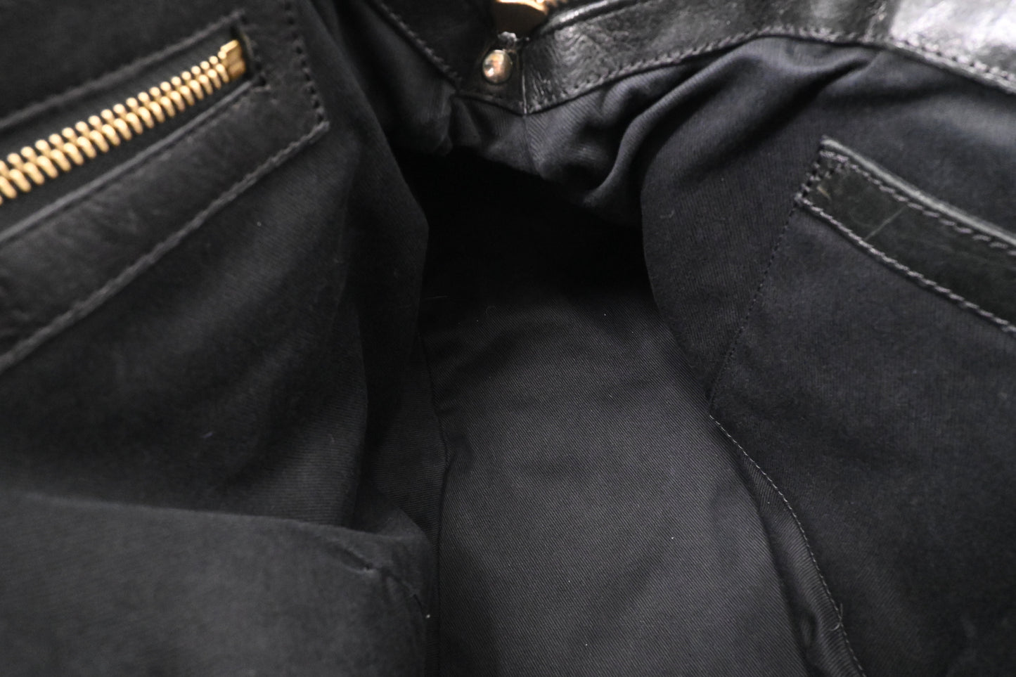 Chloe Large Ethel in Black Leather