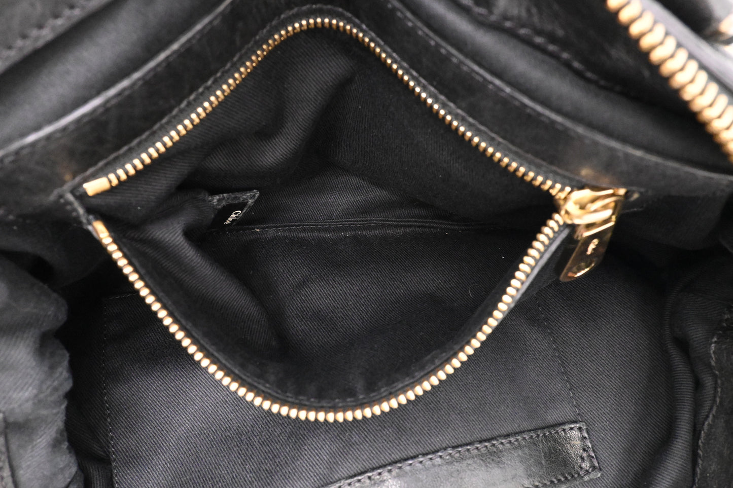 Chloe Large Ethel in Black Leather