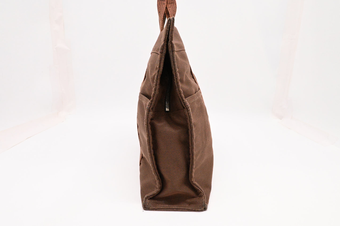Hermes Fourre-Tout Tote in Brown Canvas