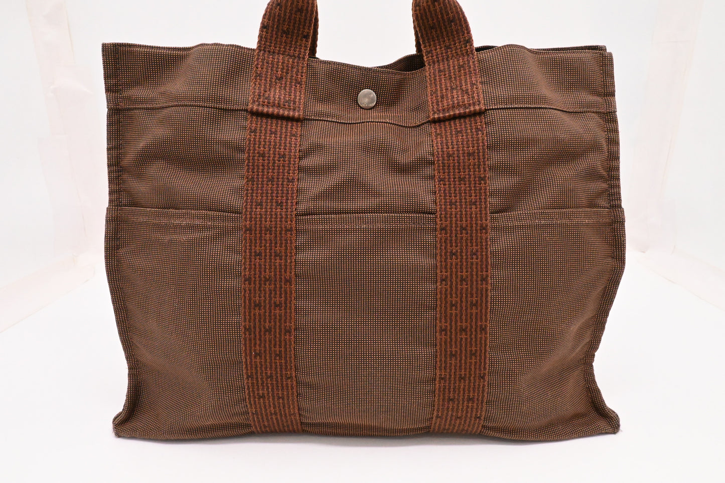 Hermes Fourre-Tout Tote in Brown Canvas