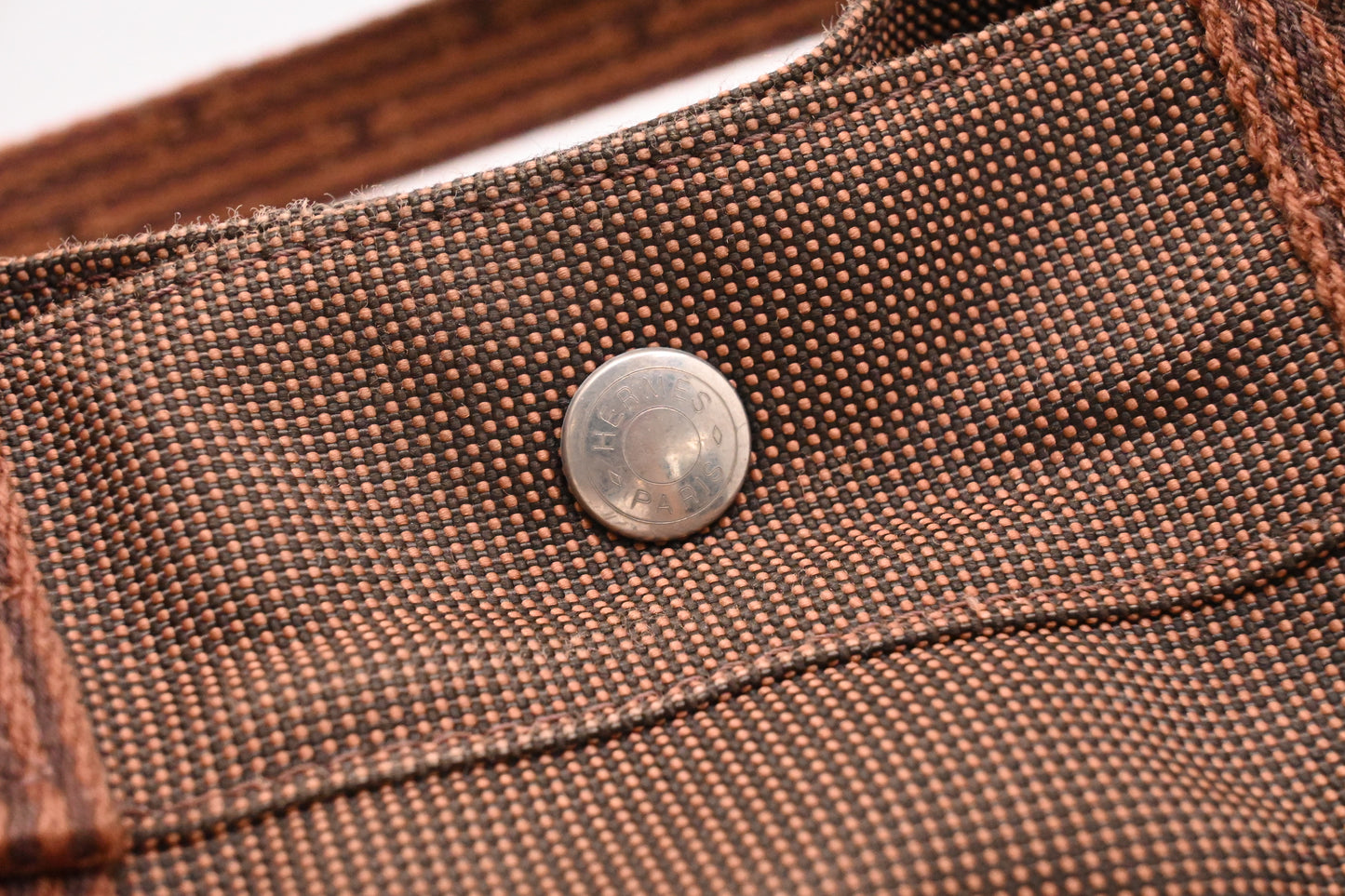 Hermes Fourre-Tout Tote in Brown Canvas