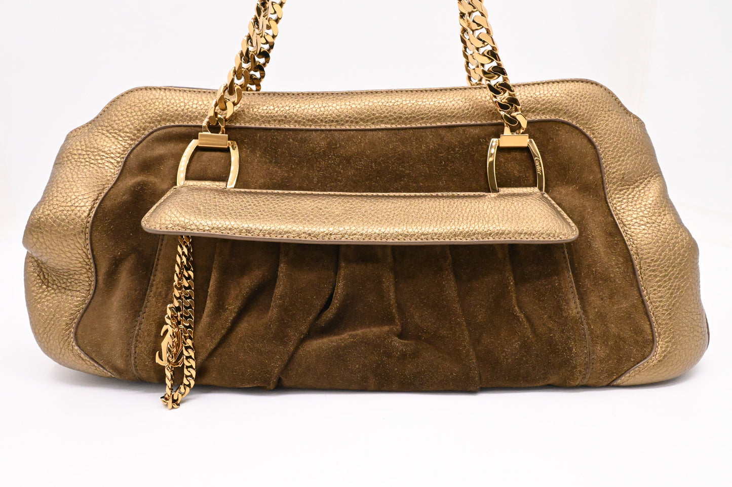 Cartier La Dona Shoulder Bag in Gold Leather