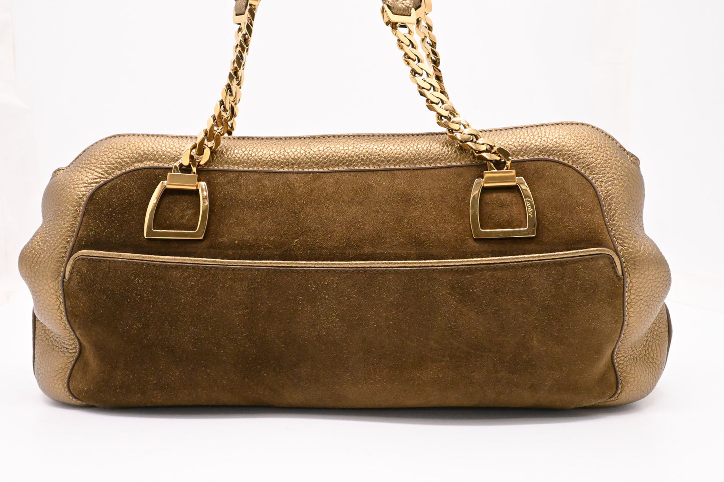 Cartier La Dona Shoulder Bag in Gold Leather