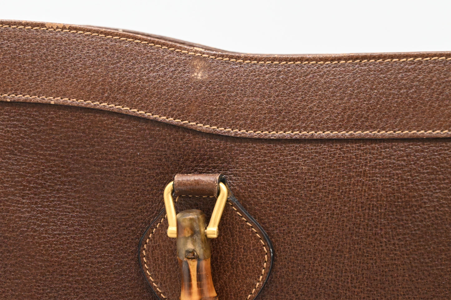 Gucci Diana Bamboo Tote in Brown Leather