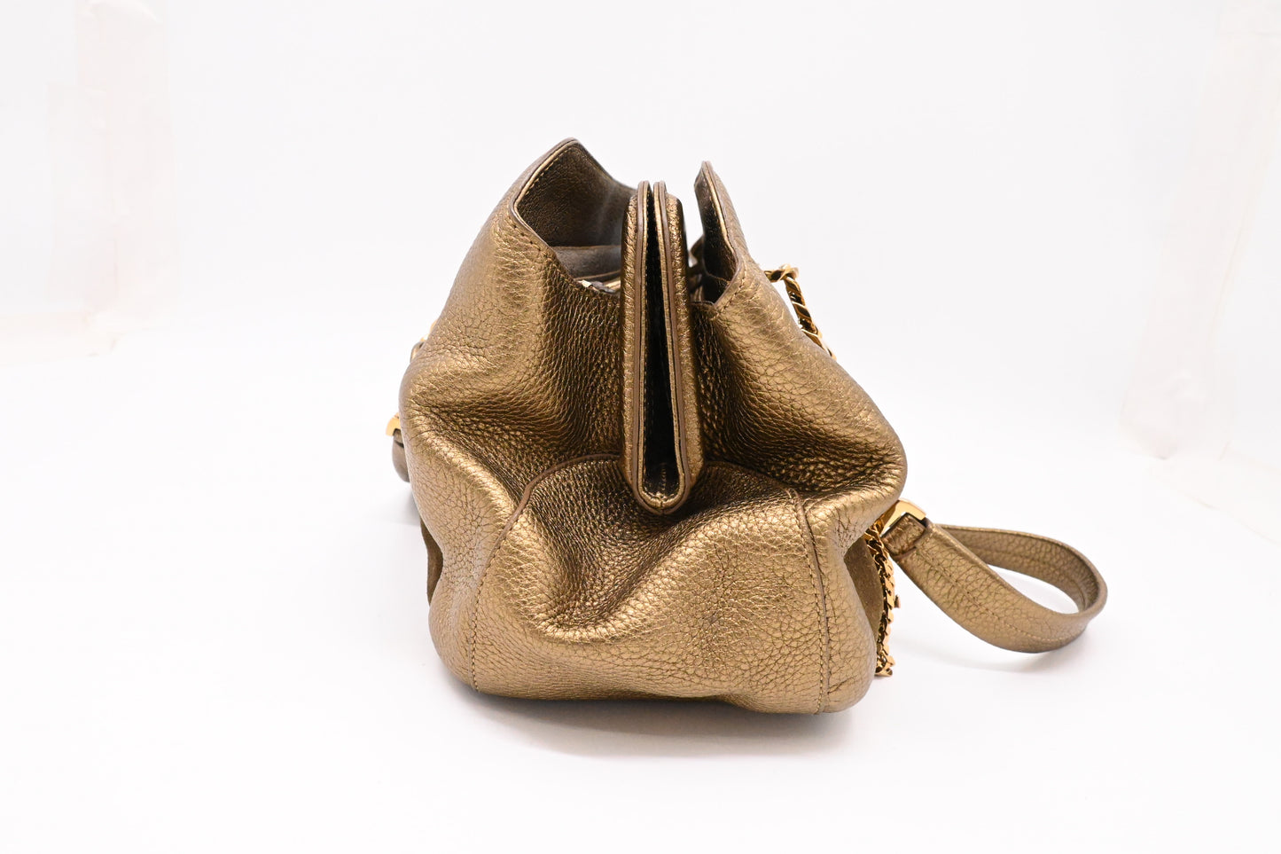 Cartier La Dona Shoulder Bag in Gold Leather