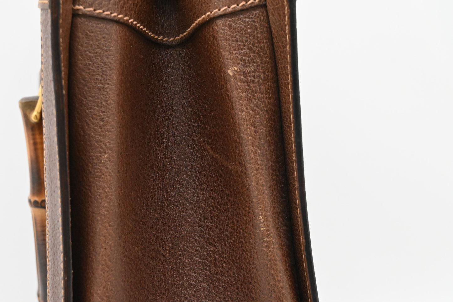 Gucci Diana Bamboo Tote in Brown Leather