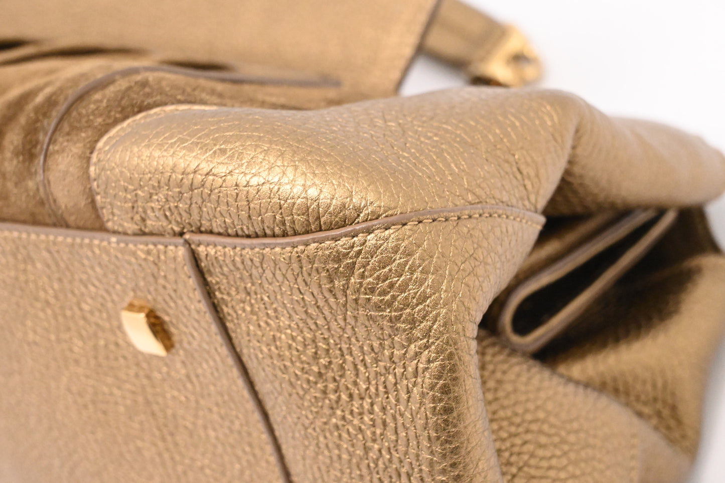 Cartier La Dona Shoulder Bag in Gold Leather