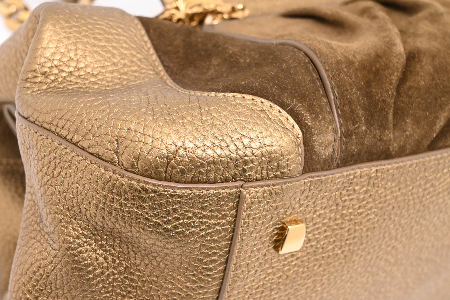 Cartier La Dona Shoulder Bag in Gold Leather