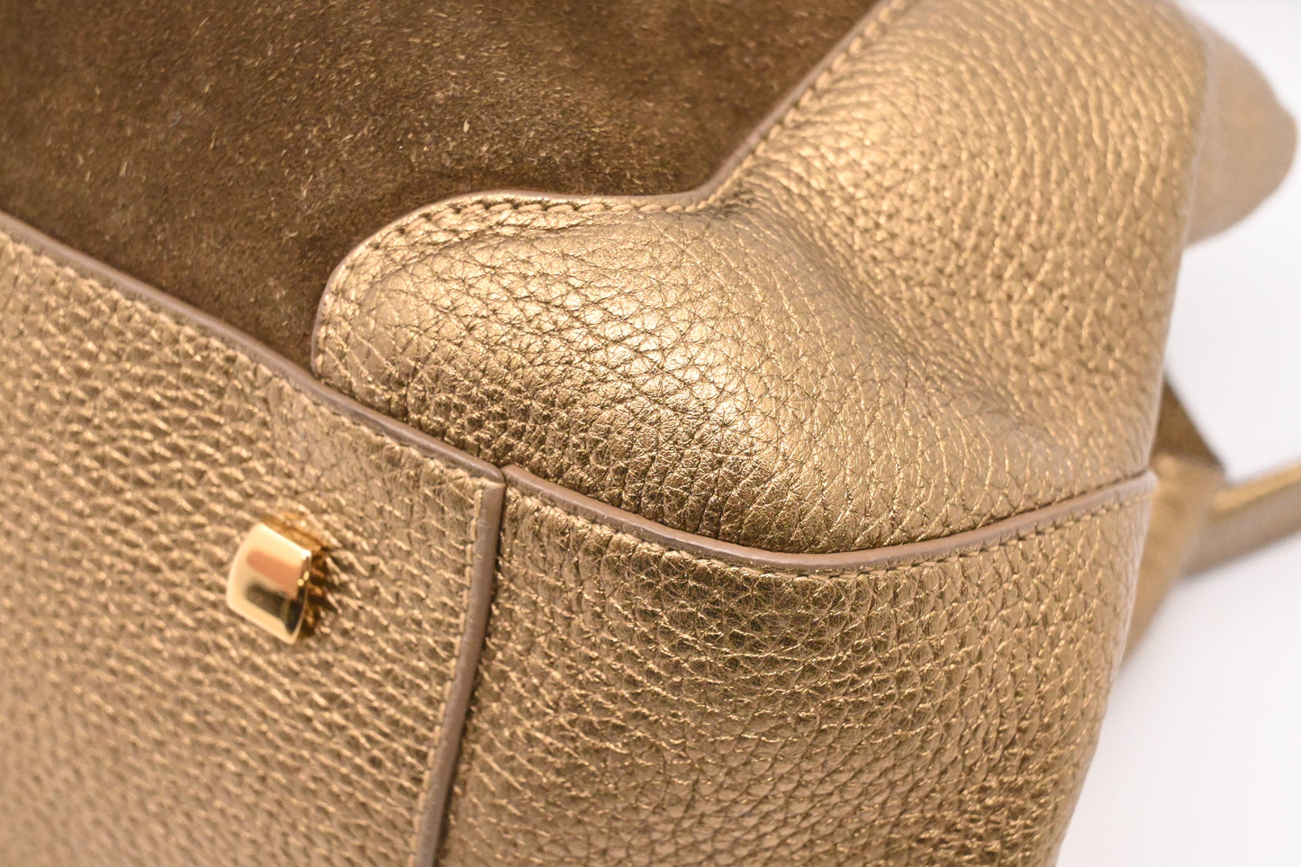 Cartier La Dona Shoulder Bag in Gold Leather