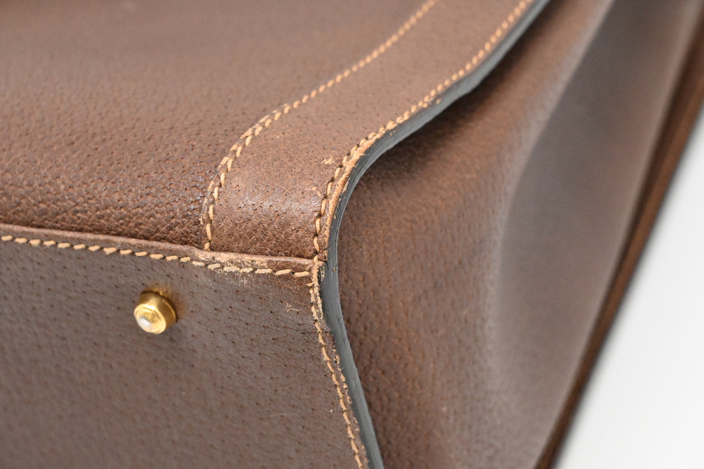 Gucci Diana Bamboo Tote in Brown Leather