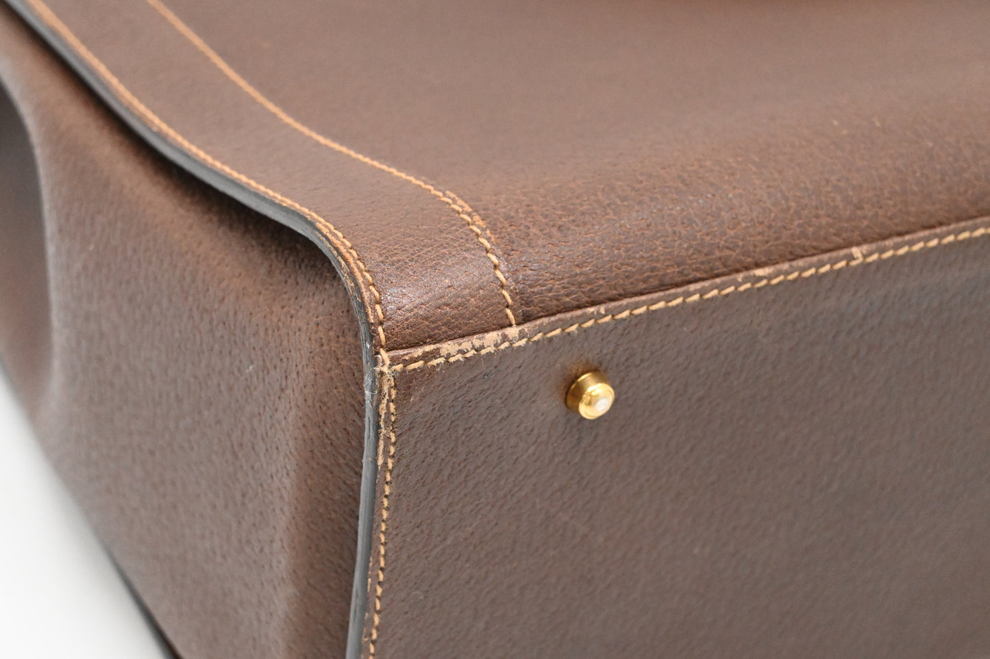 Gucci Diana Bamboo Tote in Brown Leather