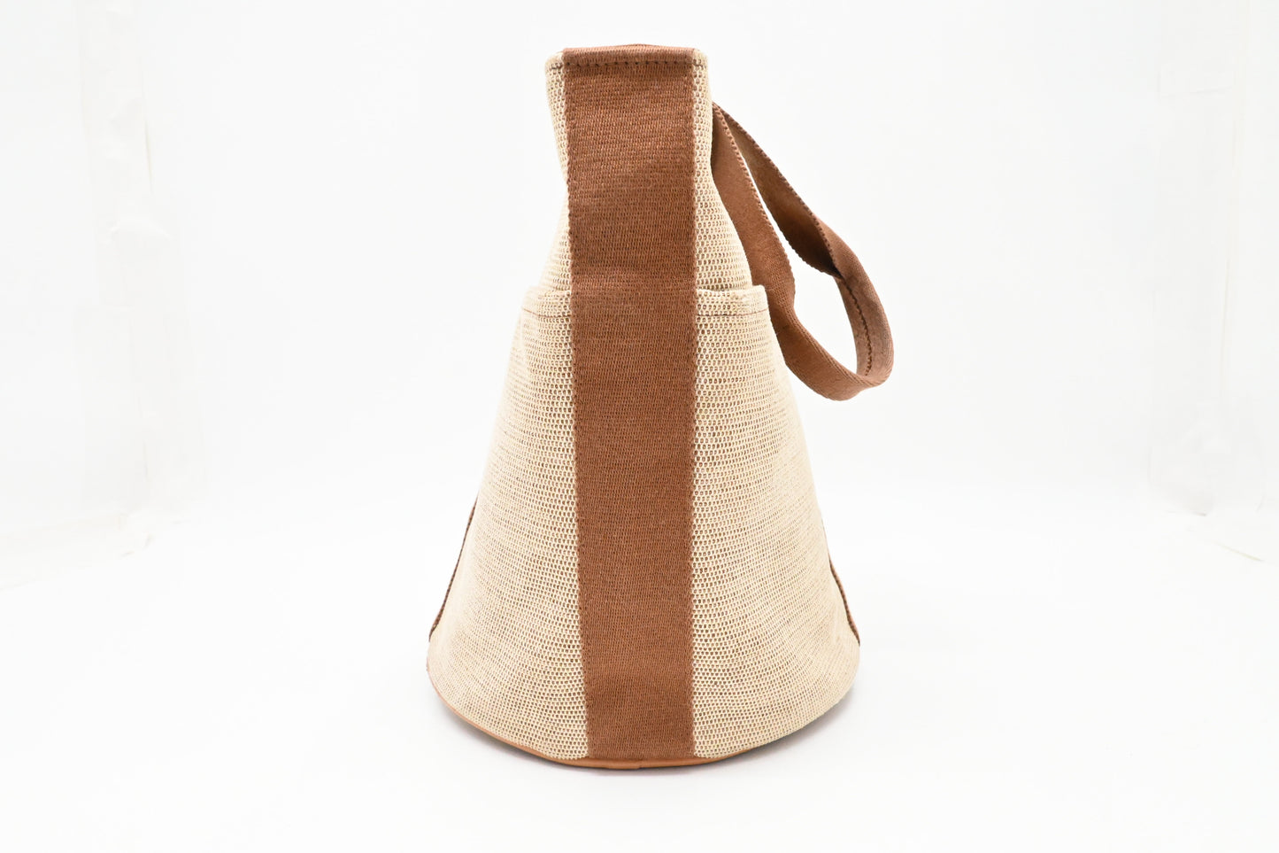 Hermes Saxo MM in Beige Canvas