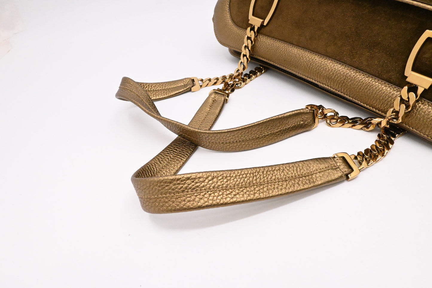Cartier La Dona Shoulder Bag in Gold Leather