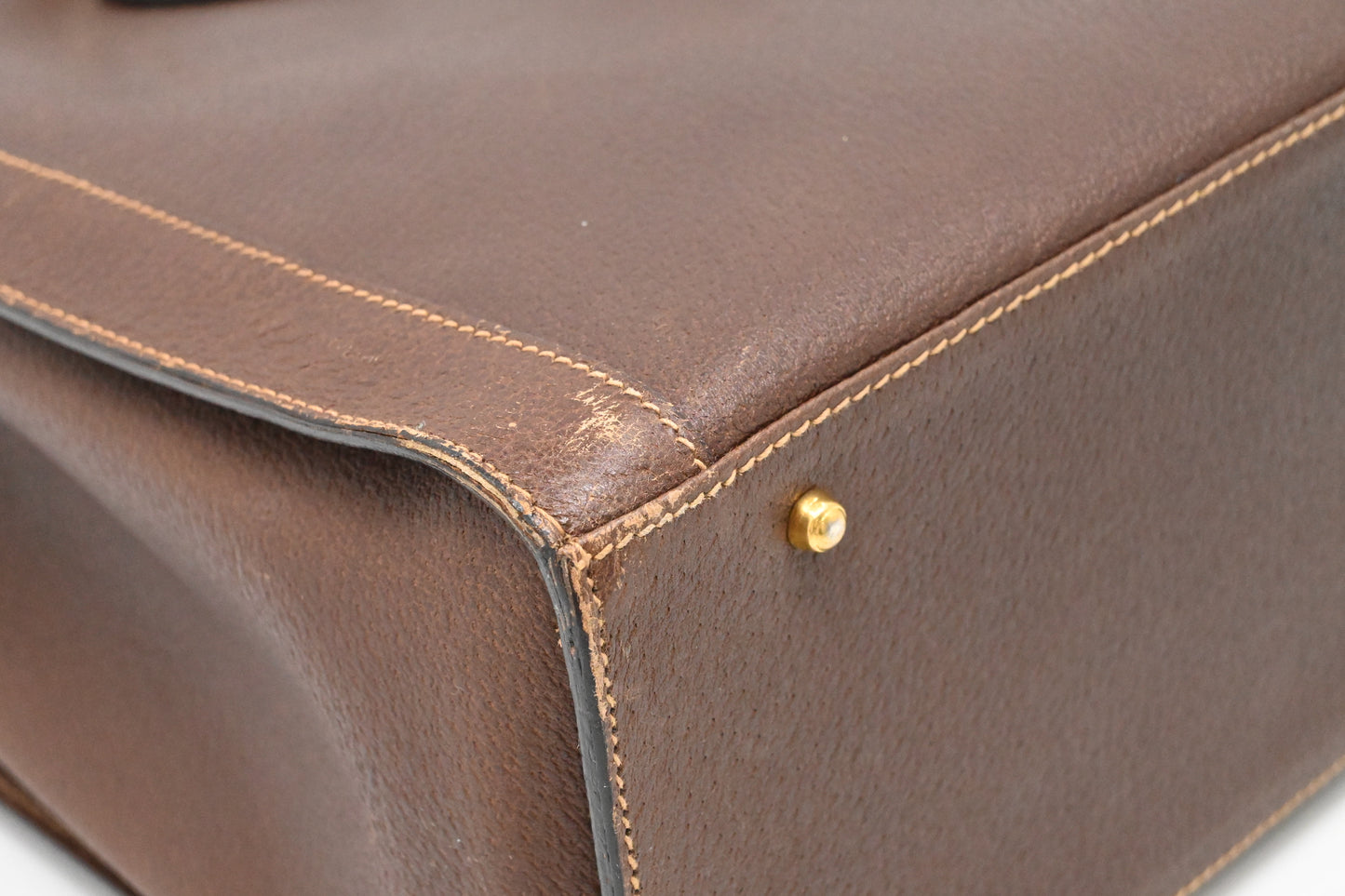 Gucci Diana Bamboo Tote in Brown Leather