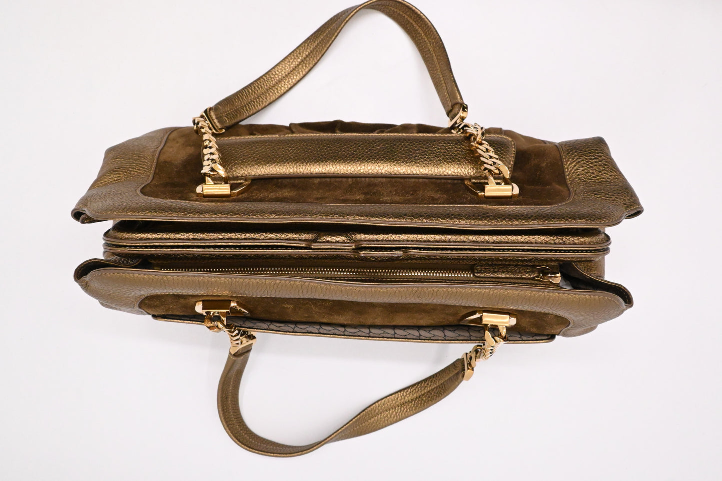 Cartier La Dona Shoulder Bag in Gold Leather
