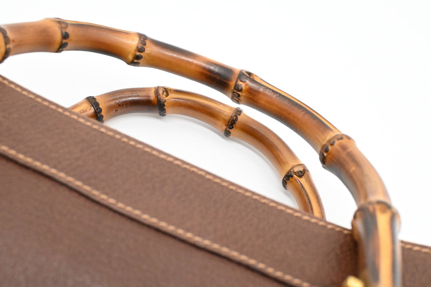 Gucci Diana Bamboo Tote in Brown Leather