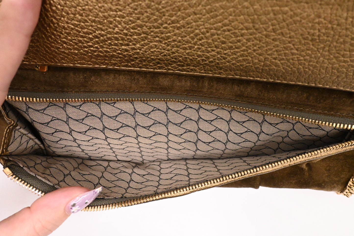 Cartier La Dona Shoulder Bag in Gold Leather