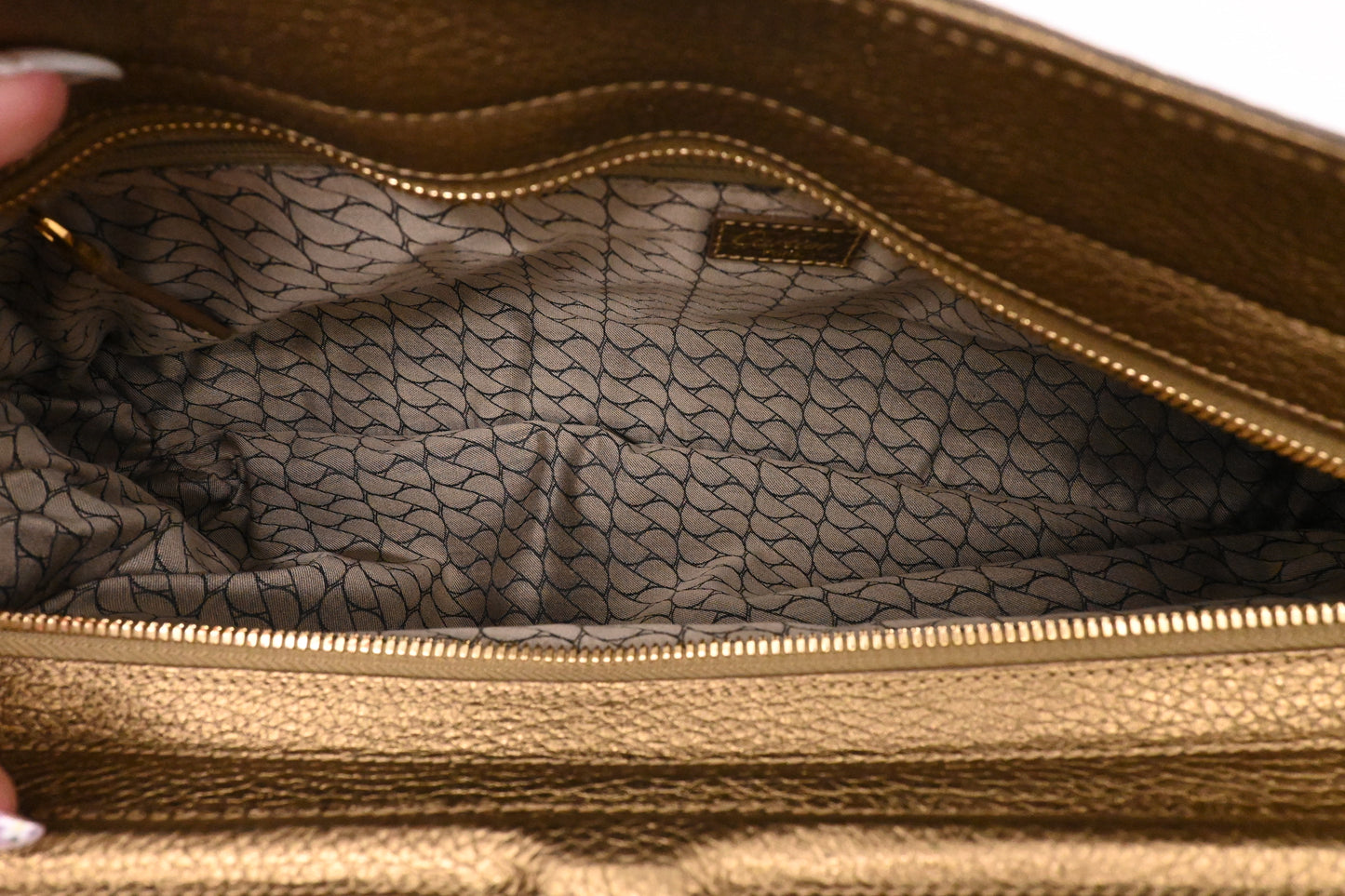 Cartier La Dona Shoulder Bag in Gold Leather