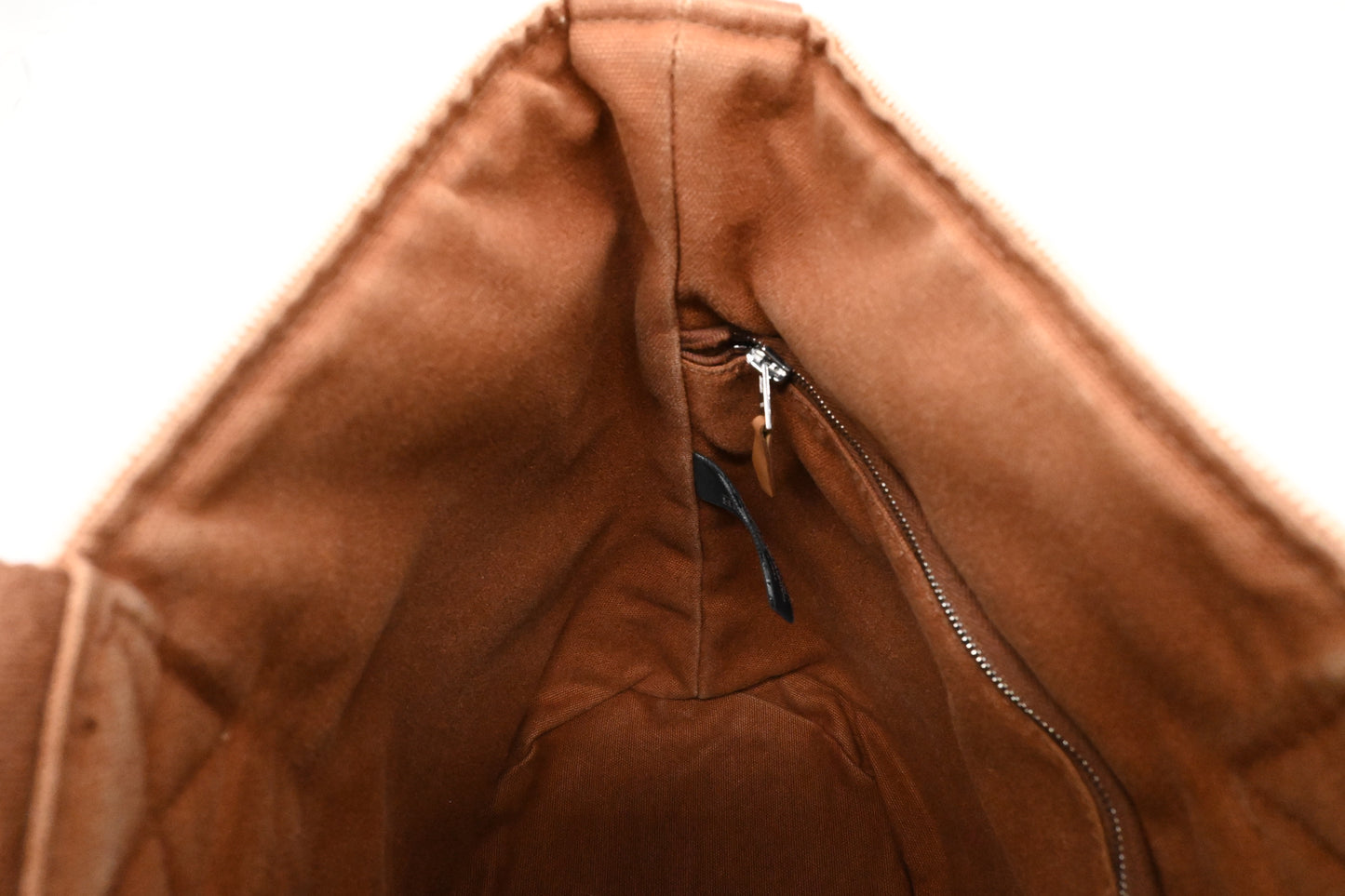 Hermes Saxo MM in Beige Canvas