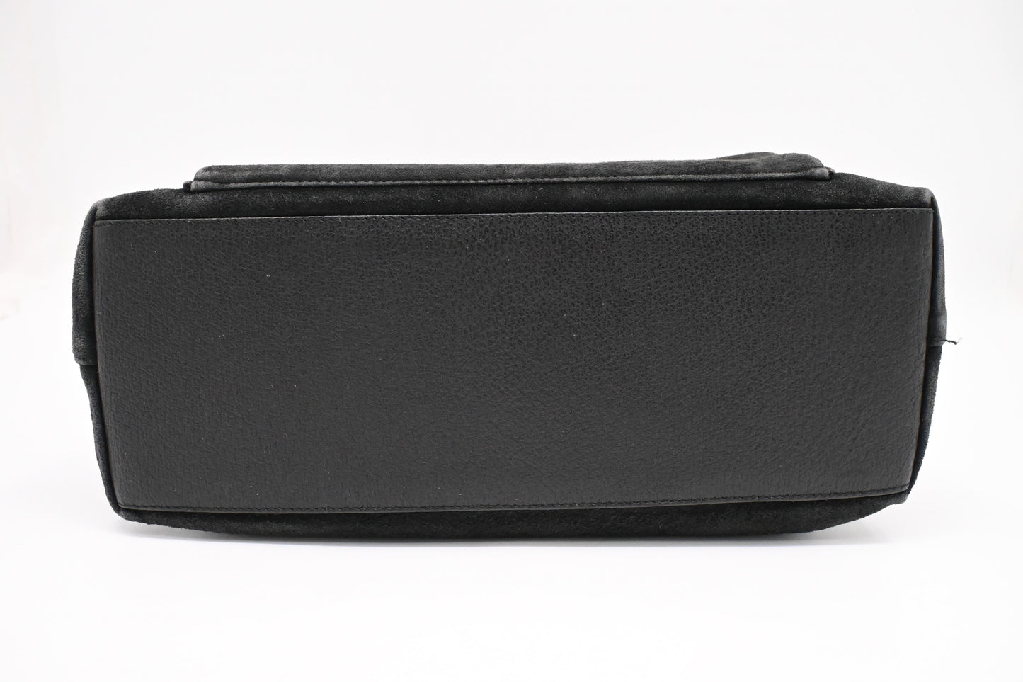 Gucci Bamboo Handbag in Black Suede