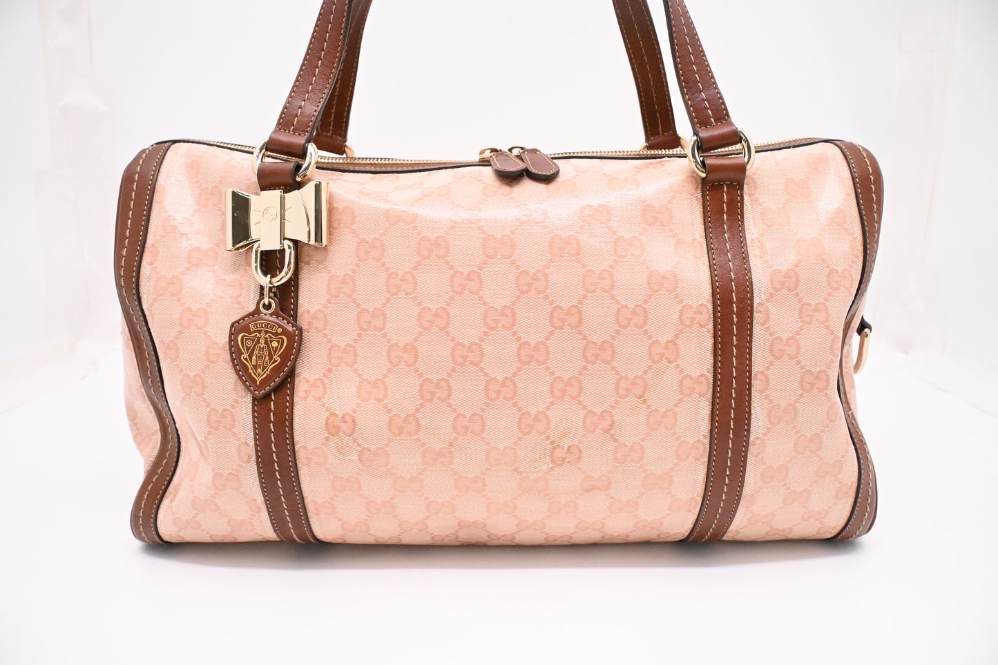 Gucci Boston Bag in Pink Crystal Canvas