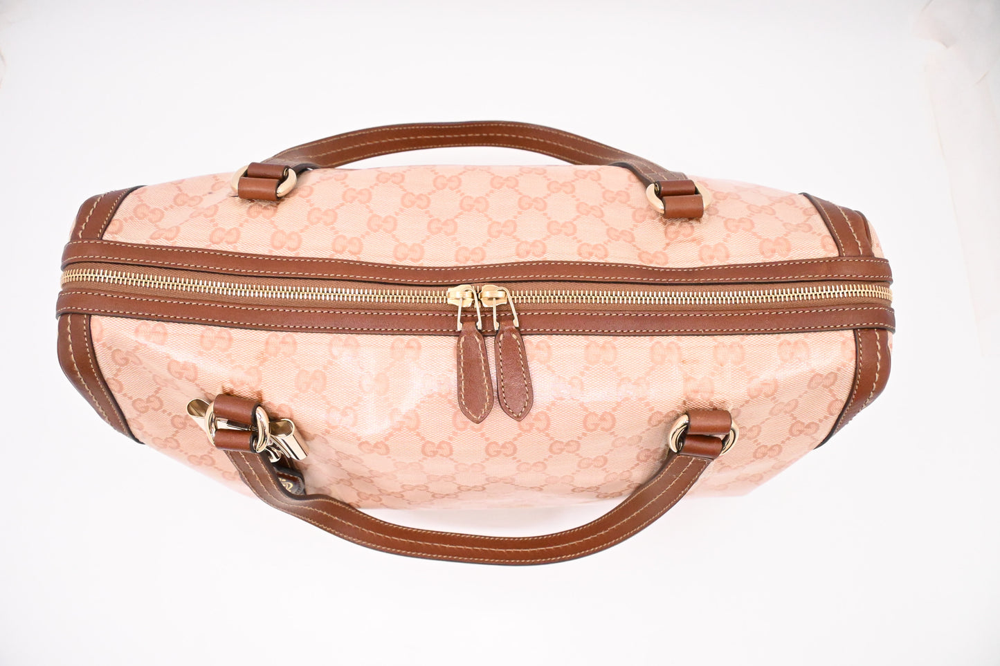 Gucci Boston Bag in Pink Crystal Canvas