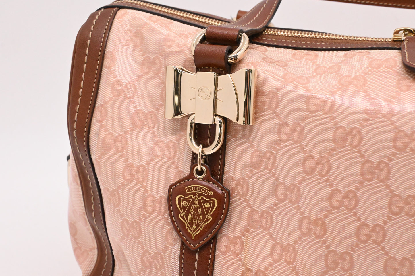 Gucci Boston Bag in Pink Crystal Canvas