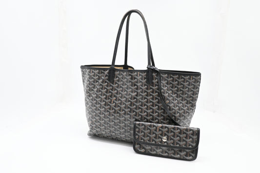 Goyard Saint Louis PM in Black Goyardine Canvas