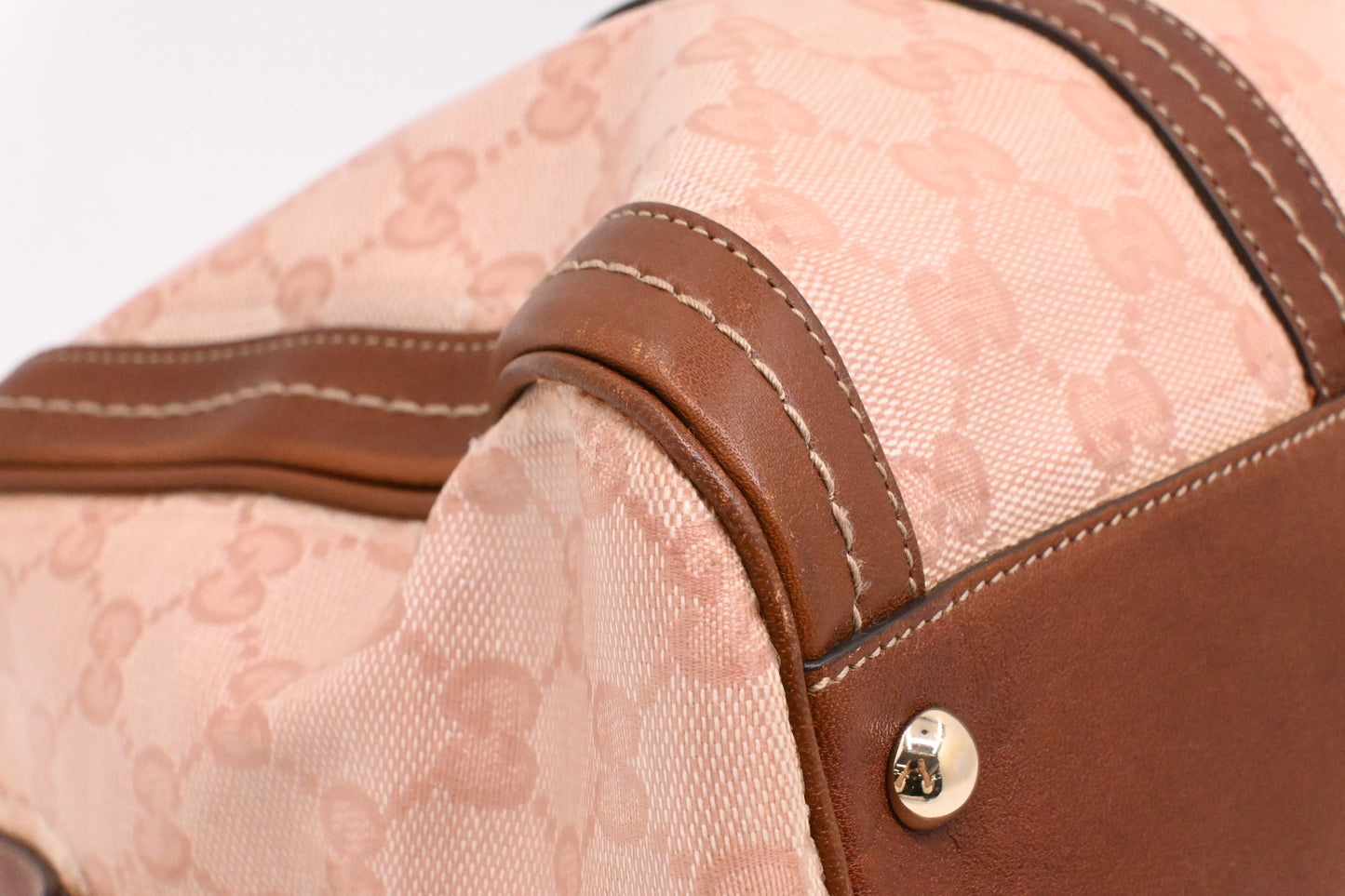 Gucci Boston Bag in Pink Crystal Canvas