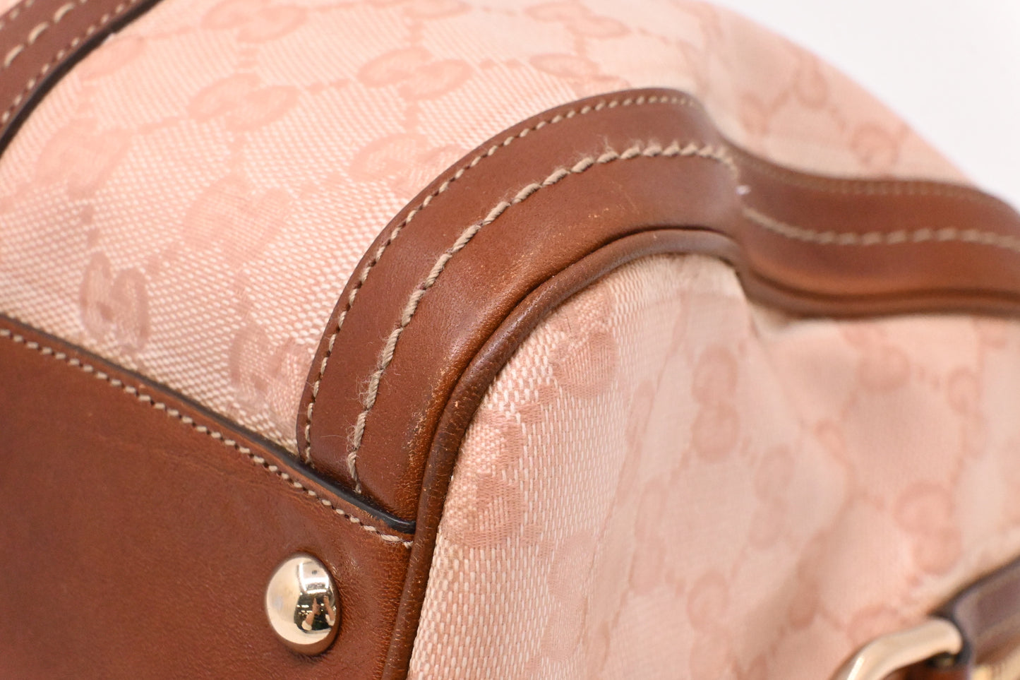 Gucci Boston Bag in Pink Crystal Canvas