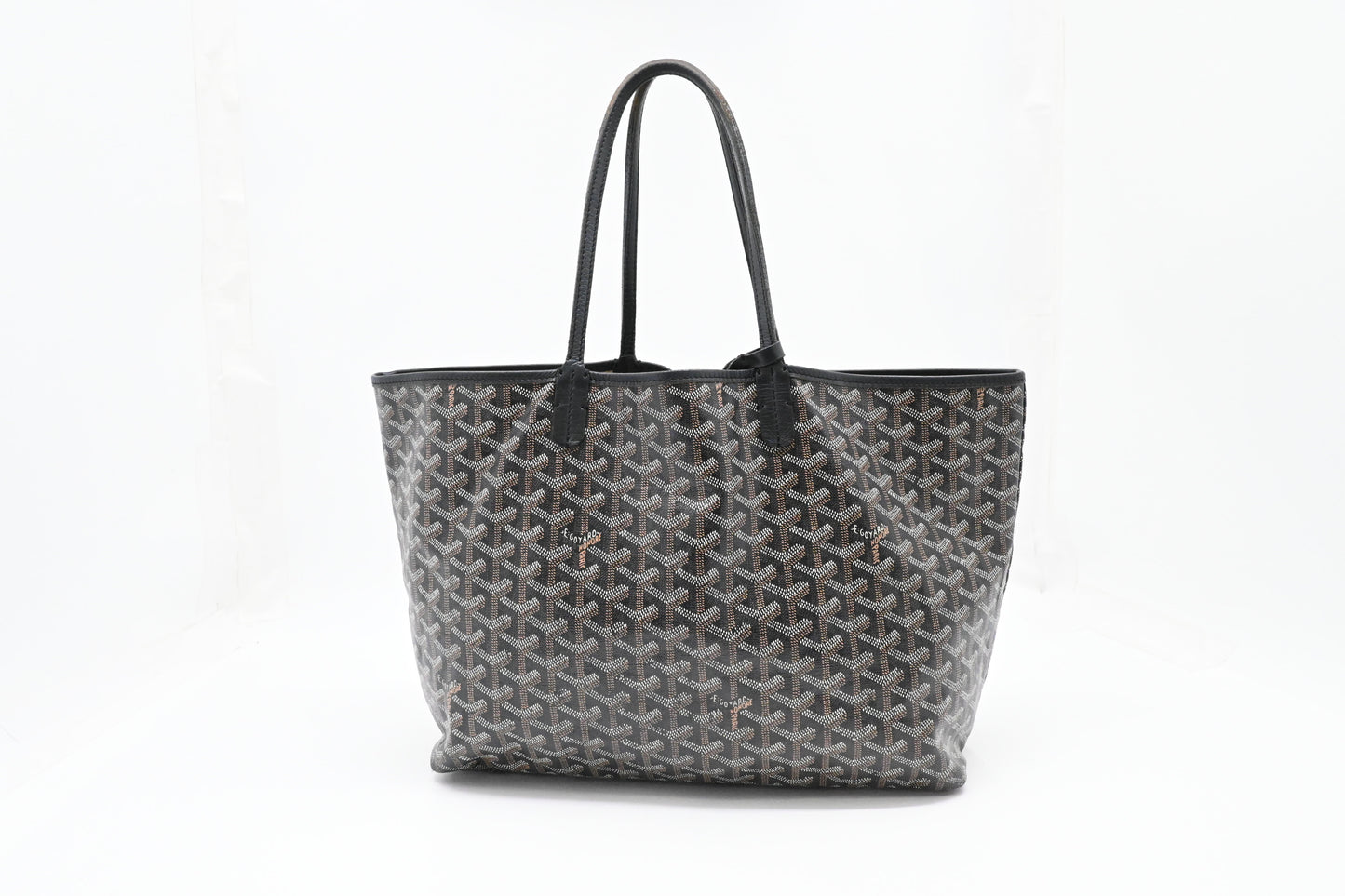 Goyard Saint Louis PM in Black Goyardine Canvas