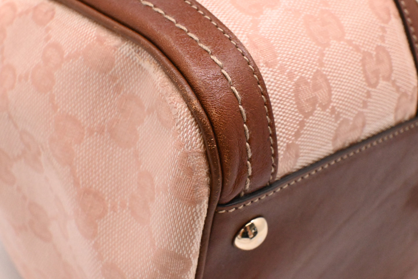 Gucci Boston Bag in Pink Crystal Canvas