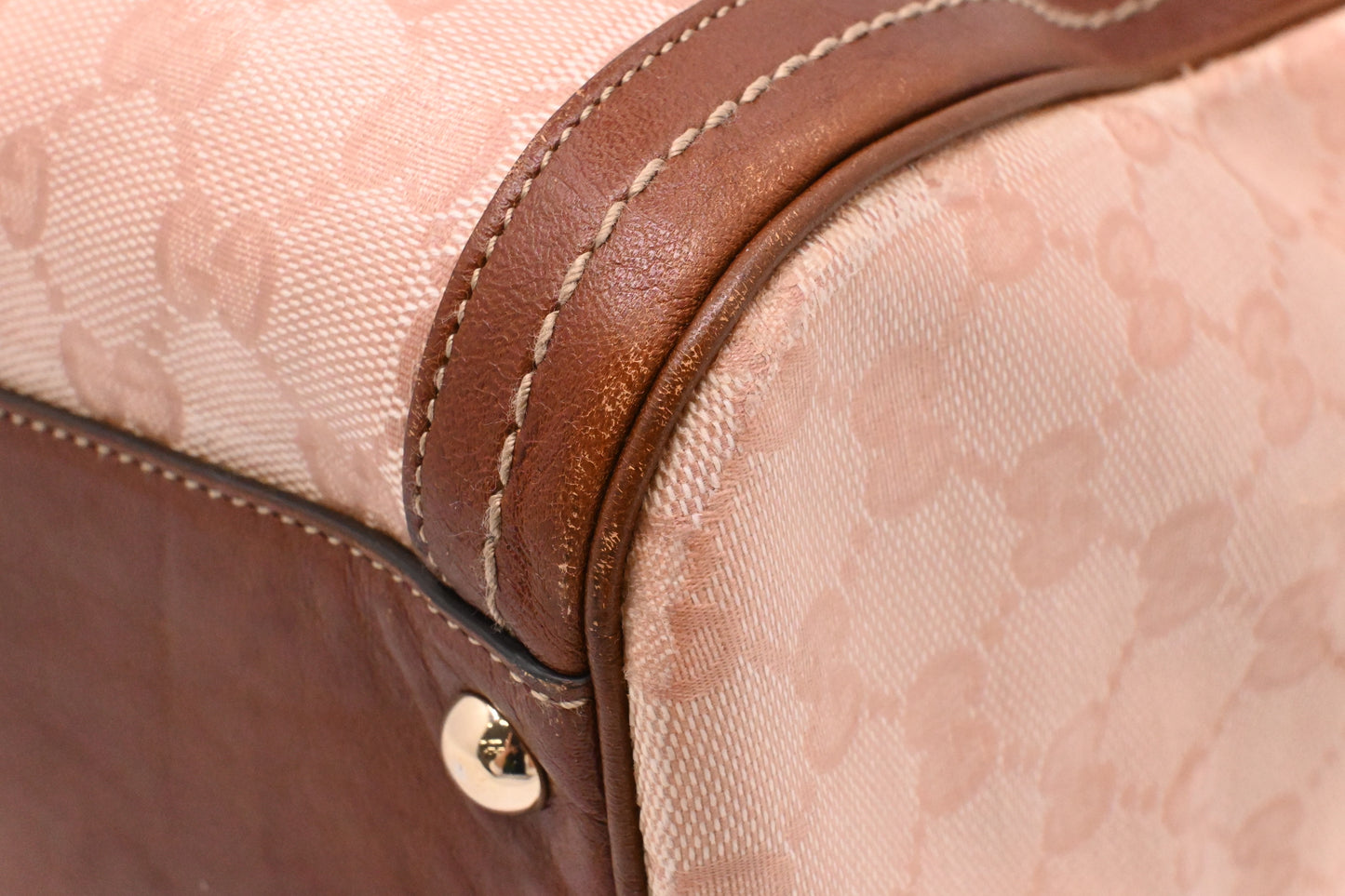 Gucci Boston Bag in Pink Crystal Canvas