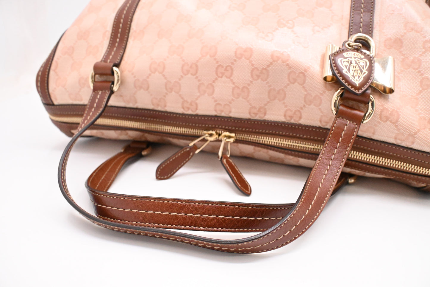 Gucci Boston Bag in Pink Crystal Canvas