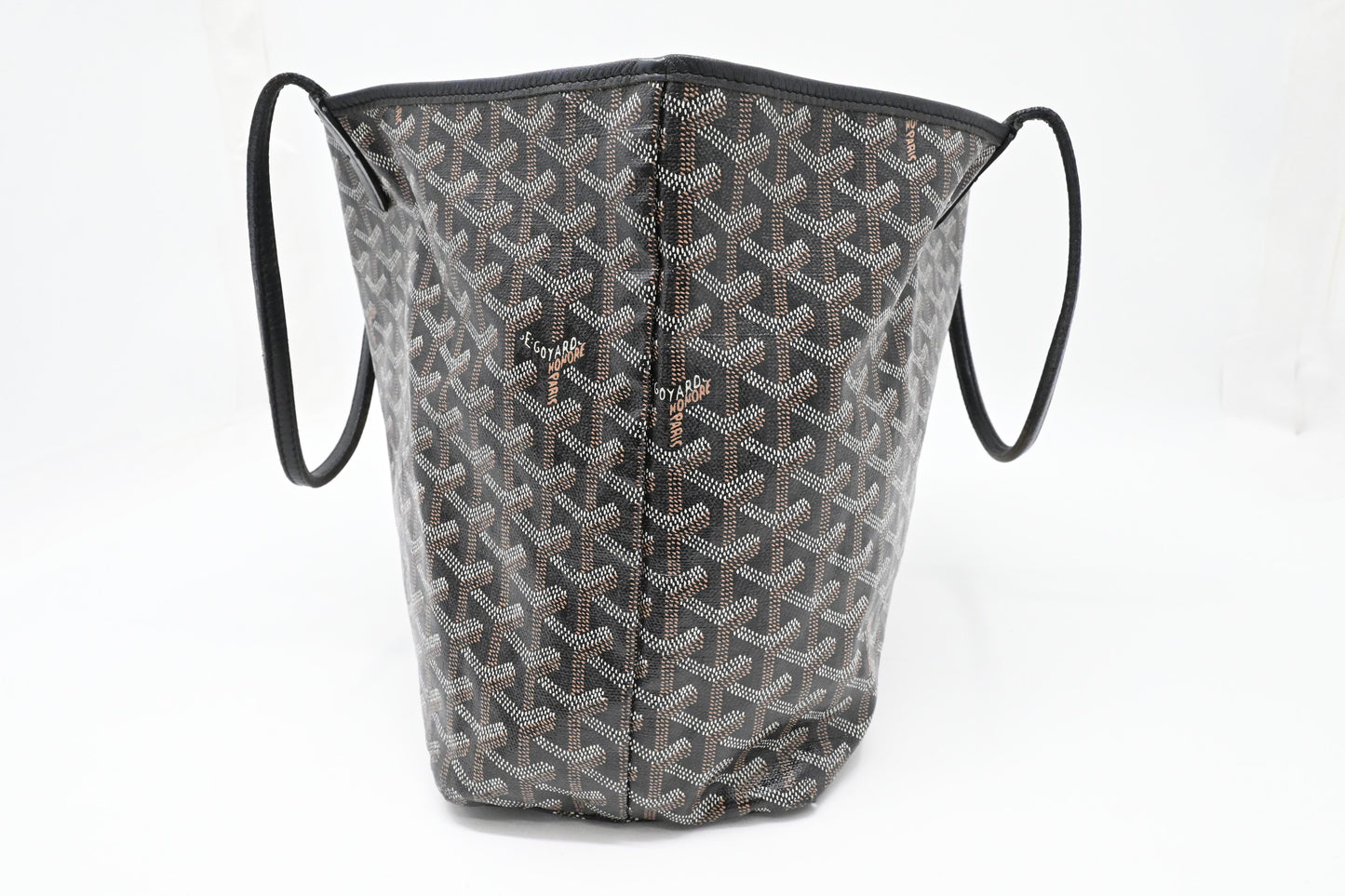 Goyard Saint Louis PM in Black Goyardine Canvas