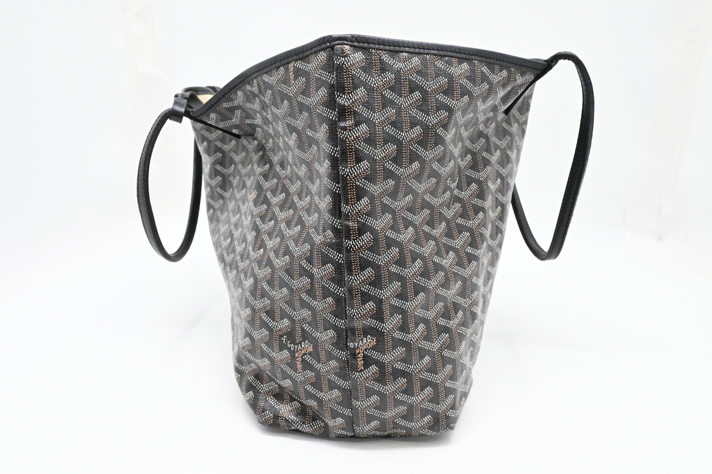 Goyard Saint Louis PM in Black Goyardine Canvas