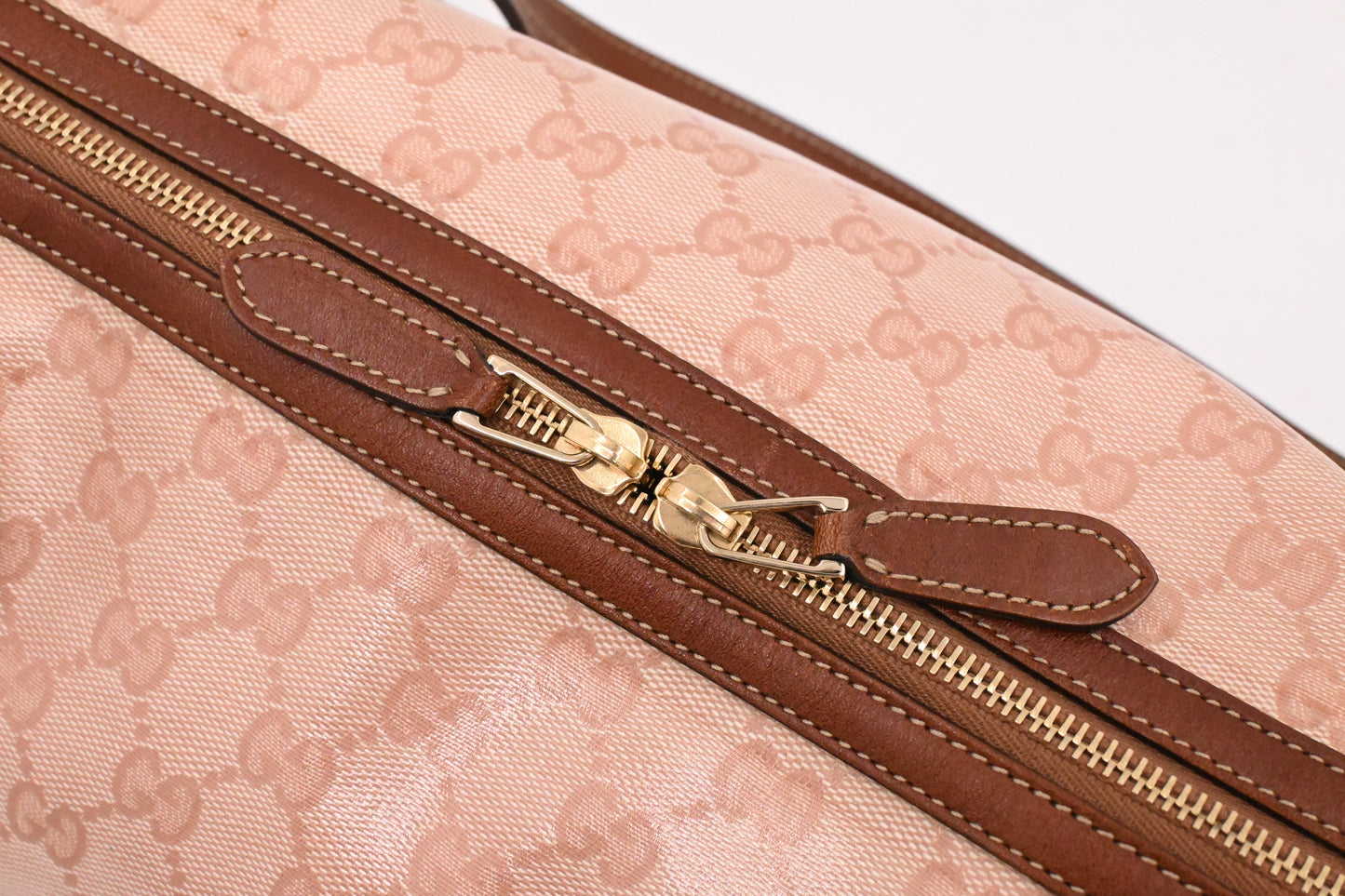 Gucci Boston Bag in Pink Crystal Canvas