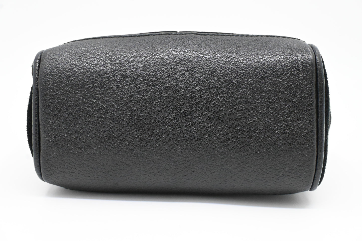 Gucci Bamboo Mini Boston Bag in Black Suede Leather