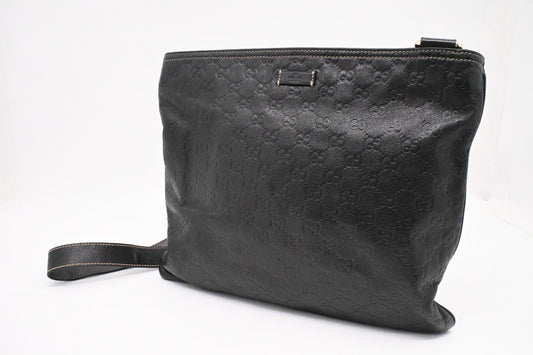 Gucci Crossbody in Black Guccissima Leather