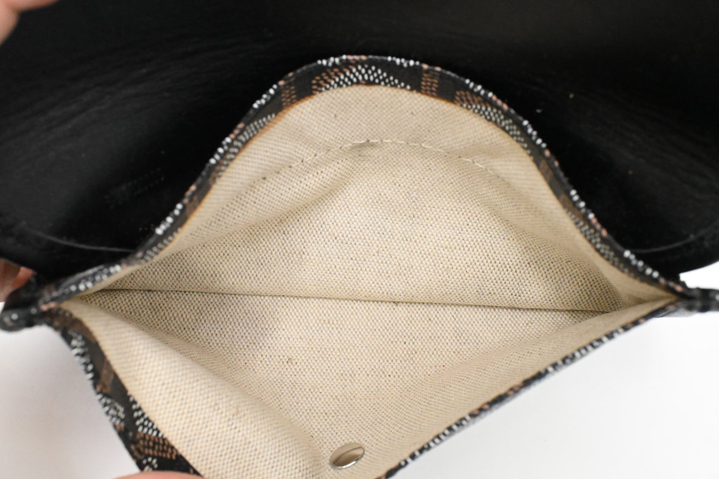 Goyard Saint Louis PM in Black Goyardine Canvas