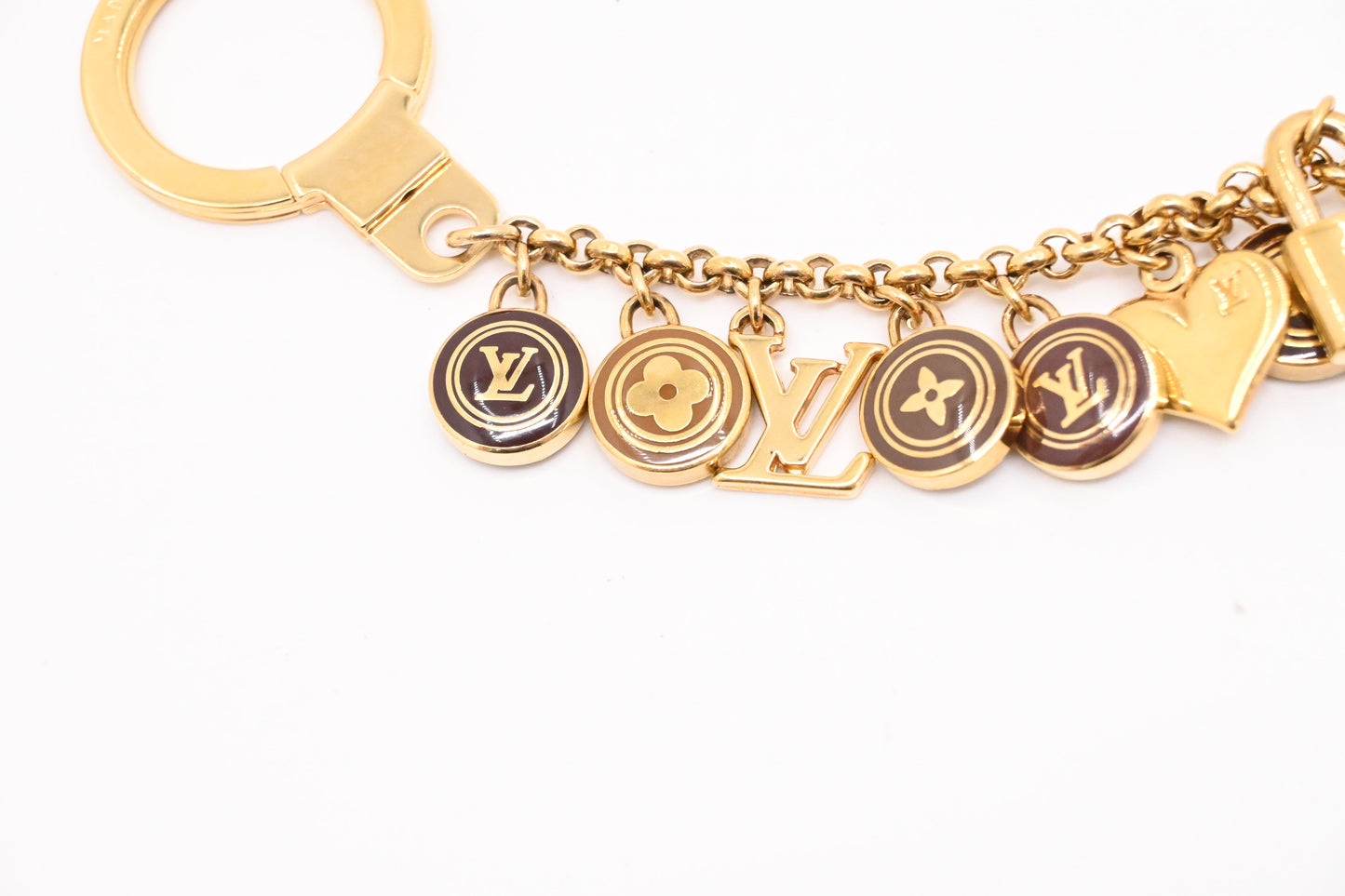 Louis Vuitton Porte Cles Chaines Brown Pastilles Bag Charm