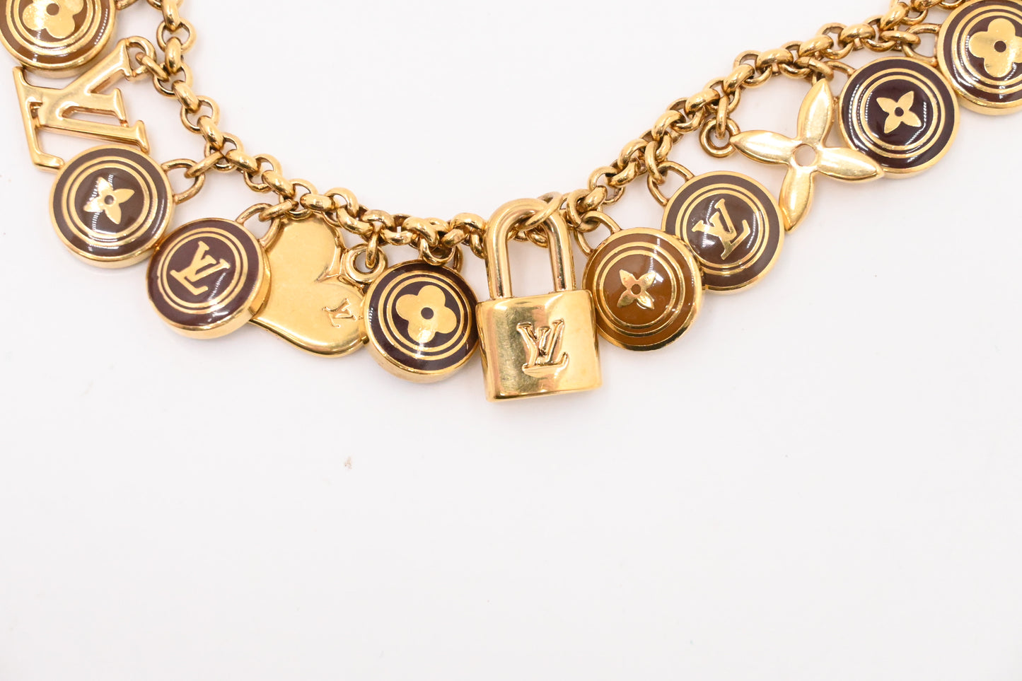 Louis Vuitton Porte Cles Chaines Brown Pastilles Bag Charm