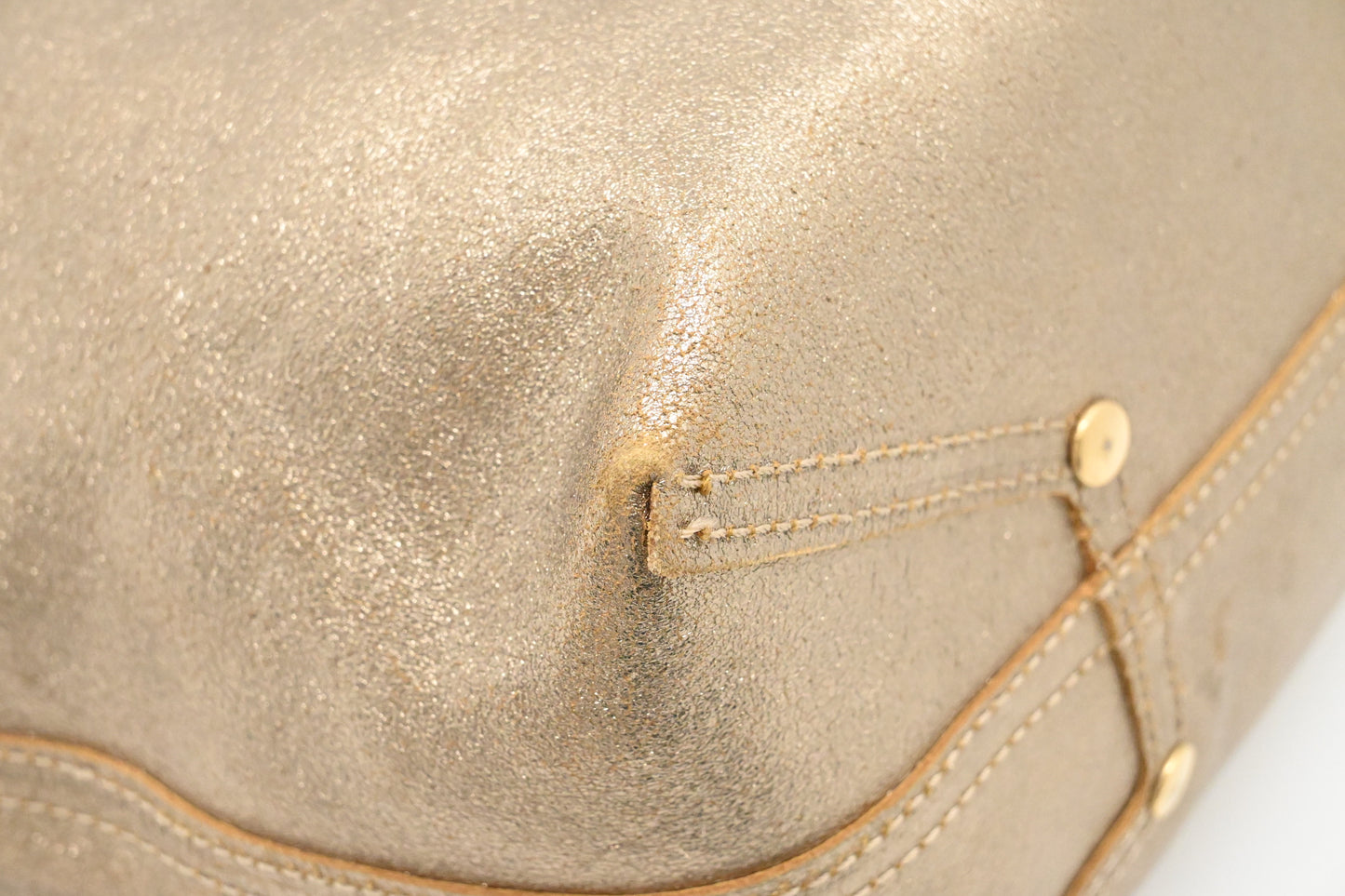 Tiffany & Co. Reversible Tote PM in Gold Tone Leather