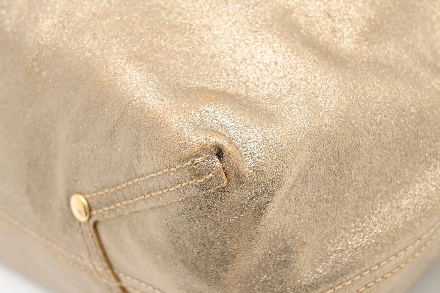 Tiffany & Co. Reversible Tote PM in Gold Tone Leather